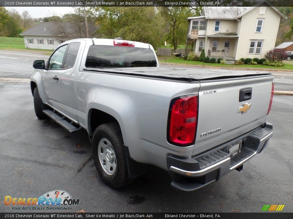 2016 Chevrolet Colorado WT Extended Cab Silver Ice Metallic / Jet Black/Dark Ash Photo #9