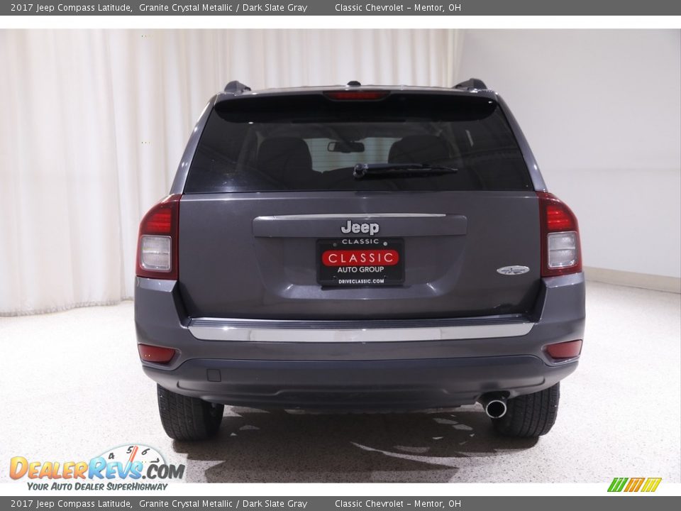 2017 Jeep Compass Latitude Granite Crystal Metallic / Dark Slate Gray Photo #14