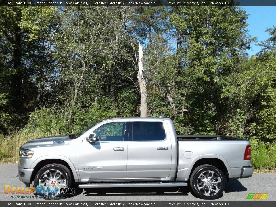 Billet Silver Metallic 2022 Ram 1500 Limited Longhorn Crew Cab 4x4 Photo #1