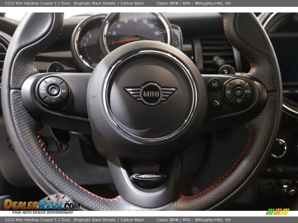 2020 Mini Hardtop Cooper S 2 Door Enigmatic Black Metallic / Carbon Black Photo #7