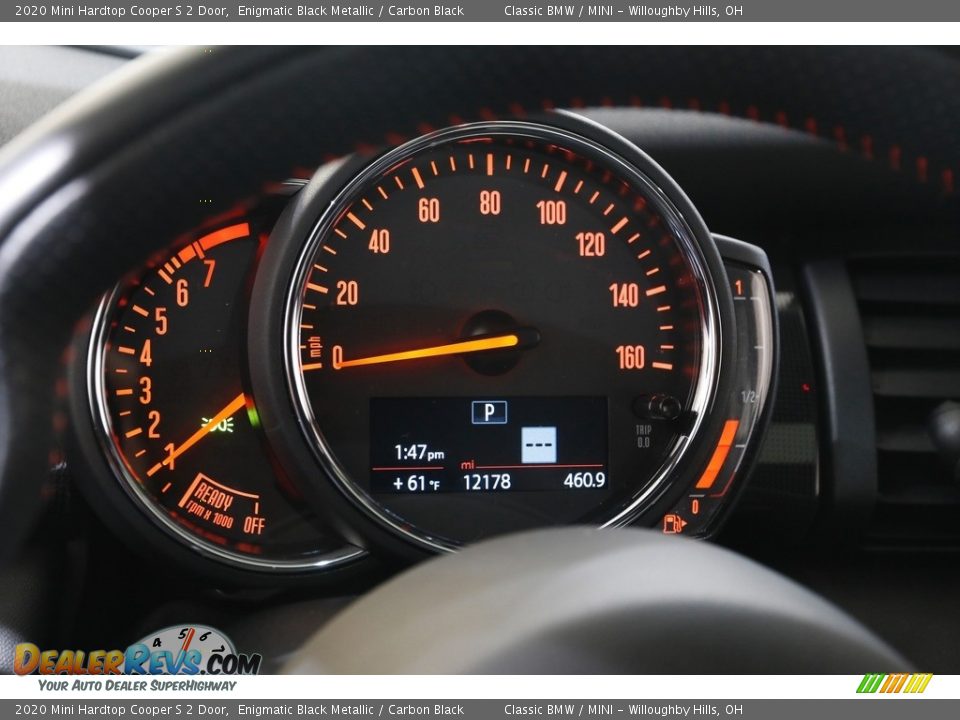 2020 Mini Hardtop Cooper S 2 Door Enigmatic Black Metallic / Carbon Black Photo #8