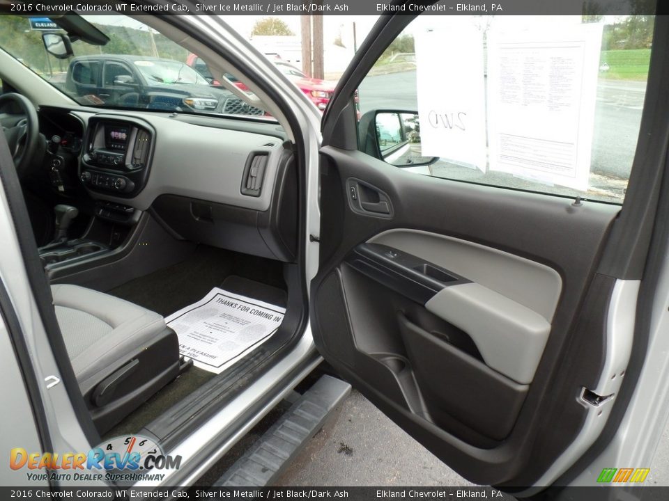 2016 Chevrolet Colorado WT Extended Cab Silver Ice Metallic / Jet Black/Dark Ash Photo #30