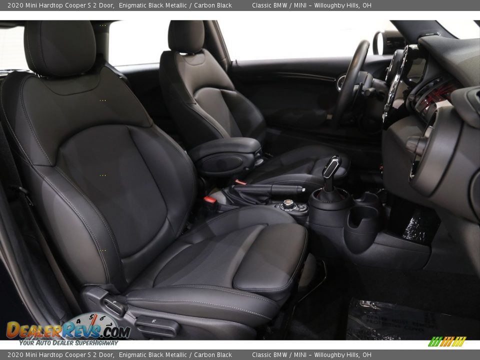 2020 Mini Hardtop Cooper S 2 Door Enigmatic Black Metallic / Carbon Black Photo #15
