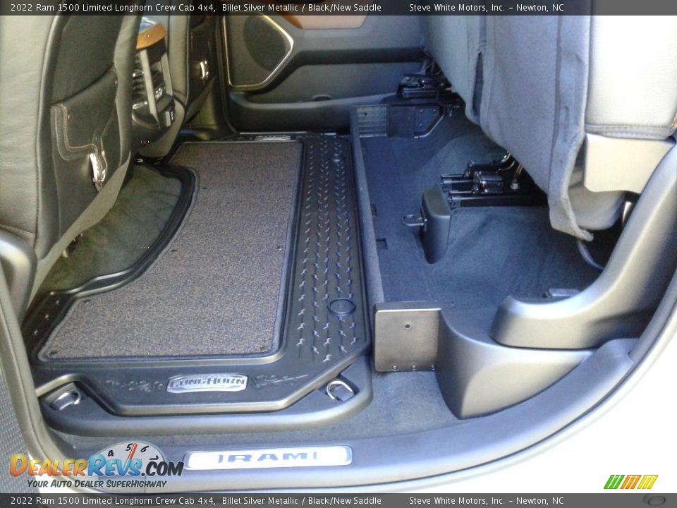 Rear Seat of 2022 Ram 1500 Limited Longhorn Crew Cab 4x4 Photo #17