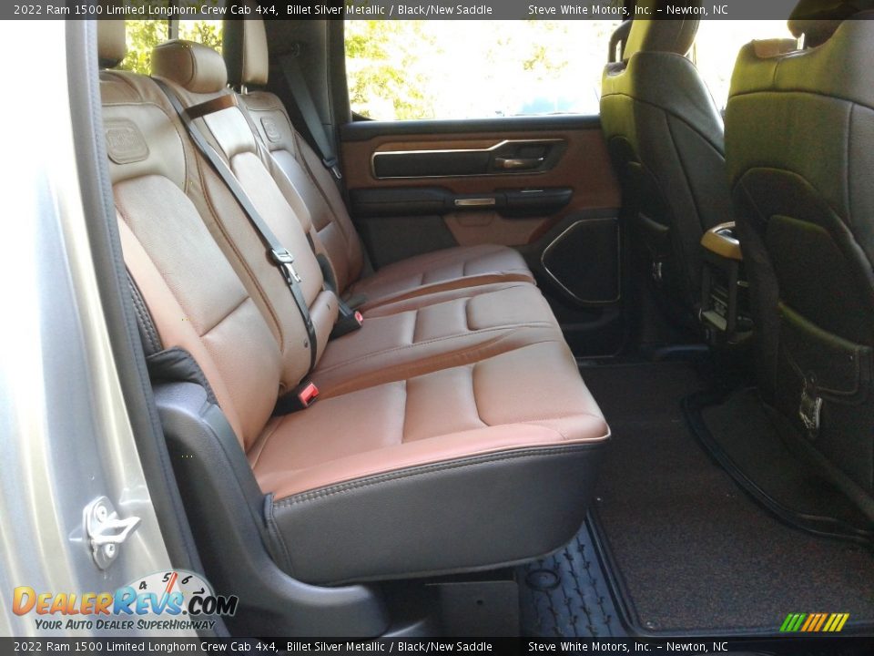 Rear Seat of 2022 Ram 1500 Limited Longhorn Crew Cab 4x4 Photo #19