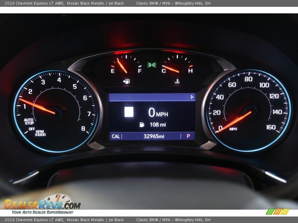2019 Chevrolet Equinox LT AWD Mosaic Black Metallic / Jet Black Photo #8