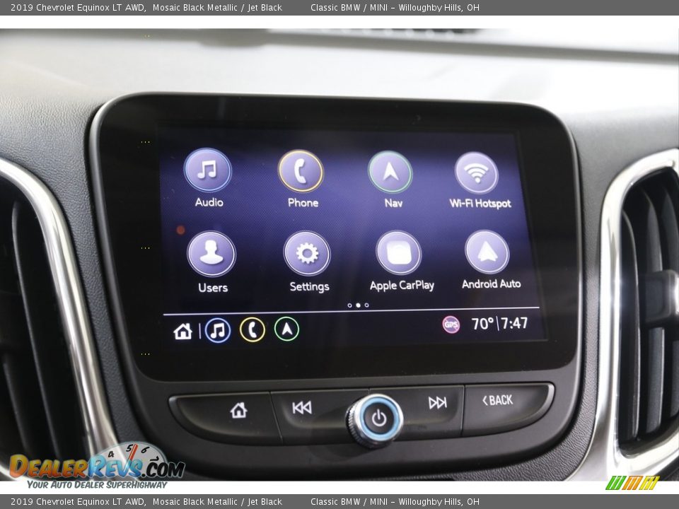 2019 Chevrolet Equinox LT AWD Mosaic Black Metallic / Jet Black Photo #10