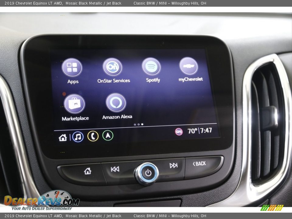2019 Chevrolet Equinox LT AWD Mosaic Black Metallic / Jet Black Photo #11