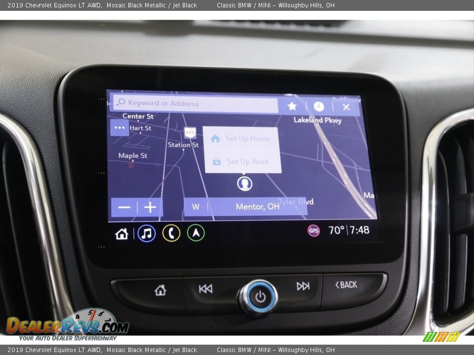 2019 Chevrolet Equinox LT AWD Mosaic Black Metallic / Jet Black Photo #12