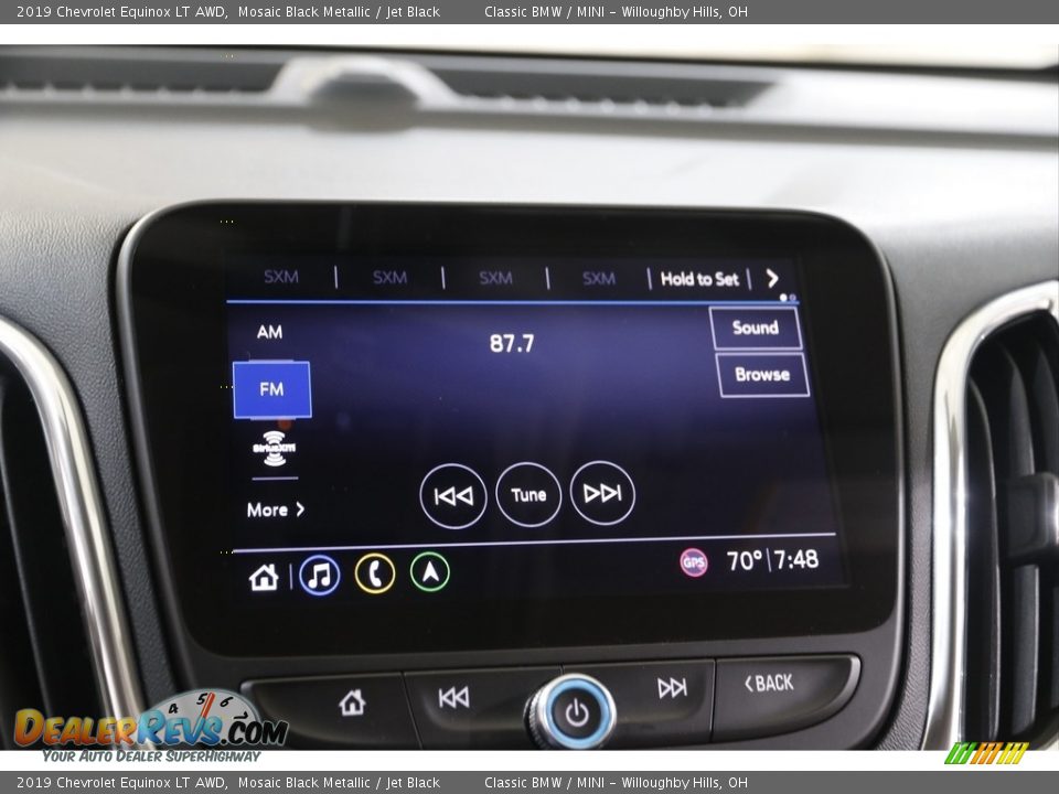 2019 Chevrolet Equinox LT AWD Mosaic Black Metallic / Jet Black Photo #14