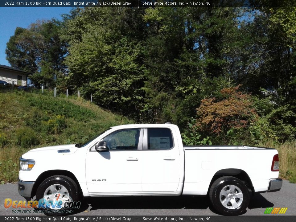 Bright White 2022 Ram 1500 Big Horn Quad Cab Photo #1