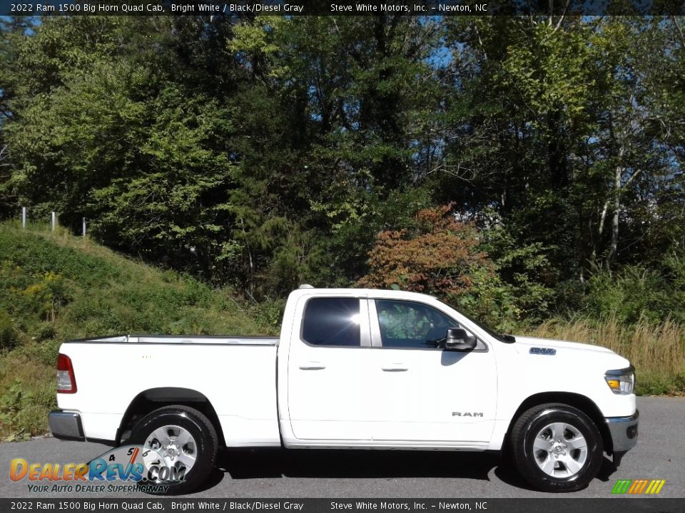 Bright White 2022 Ram 1500 Big Horn Quad Cab Photo #5