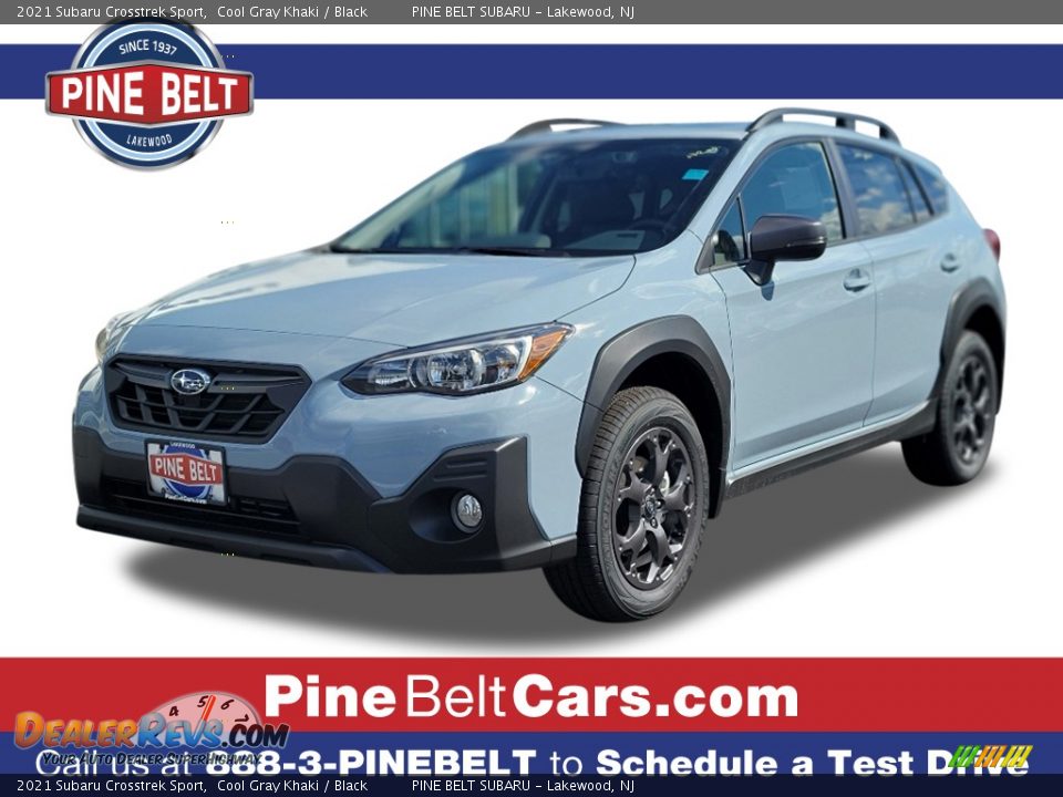 2021 Subaru Crosstrek Sport Cool Gray Khaki / Black Photo #1