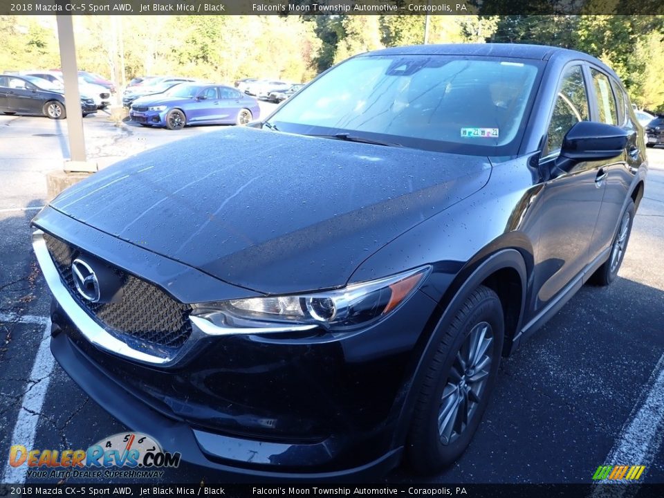 2018 Mazda CX-5 Sport AWD Jet Black Mica / Black Photo #1