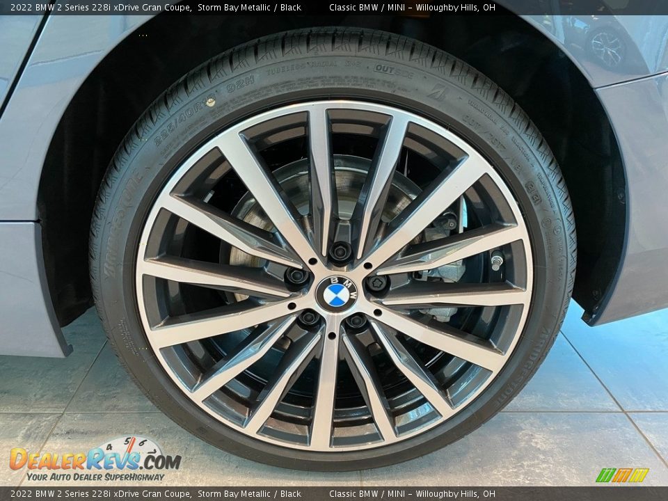 2022 BMW 2 Series 228i xDrive Gran Coupe Storm Bay Metallic / Black Photo #3