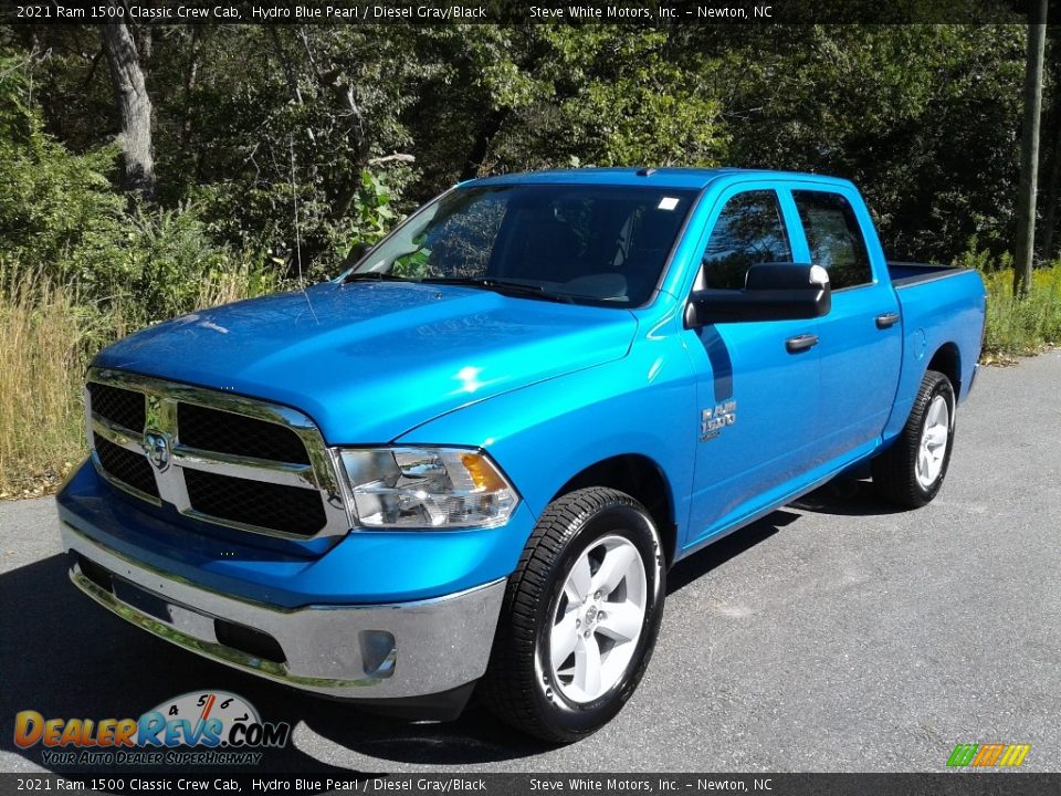 2021 Ram 1500 Classic Crew Cab Hydro Blue Pearl / Diesel Gray/Black Photo #2