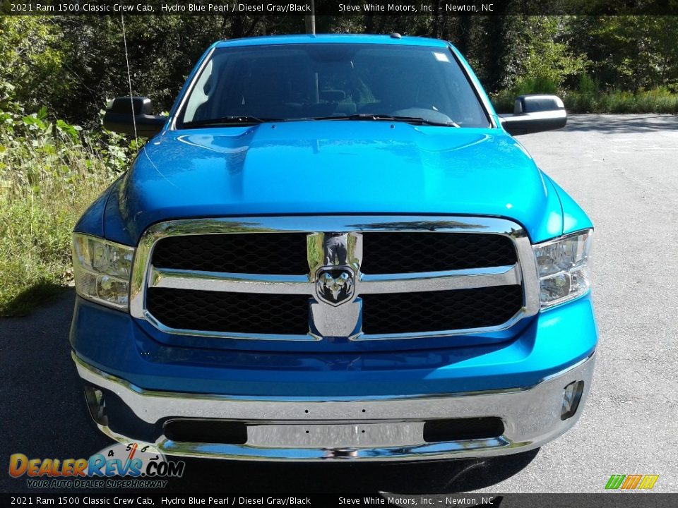 2021 Ram 1500 Classic Crew Cab Hydro Blue Pearl / Diesel Gray/Black Photo #3