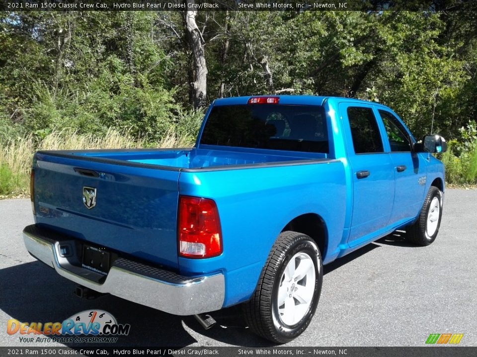 2021 Ram 1500 Classic Crew Cab Hydro Blue Pearl / Diesel Gray/Black Photo #6