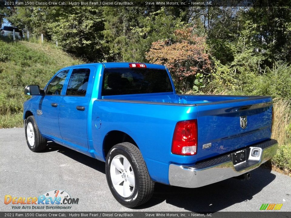 2021 Ram 1500 Classic Crew Cab Hydro Blue Pearl / Diesel Gray/Black Photo #9