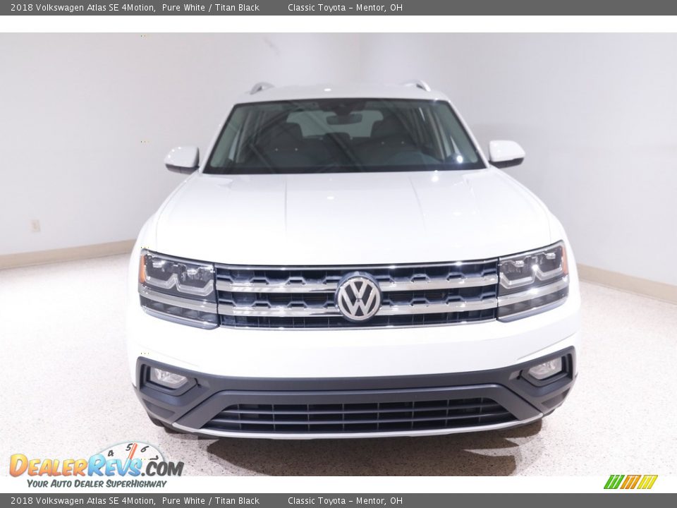 2018 Volkswagen Atlas SE 4Motion Pure White / Titan Black Photo #2