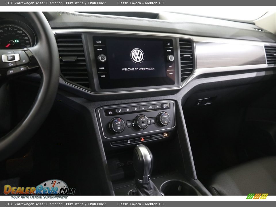 2018 Volkswagen Atlas SE 4Motion Pure White / Titan Black Photo #9