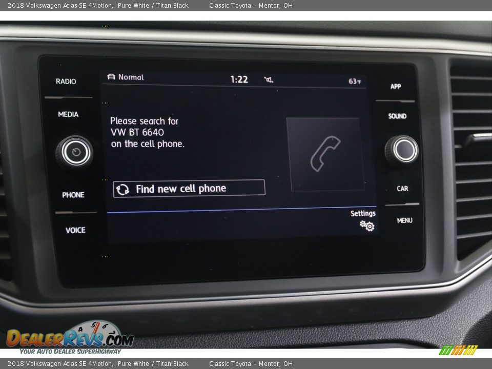 2018 Volkswagen Atlas SE 4Motion Pure White / Titan Black Photo #11