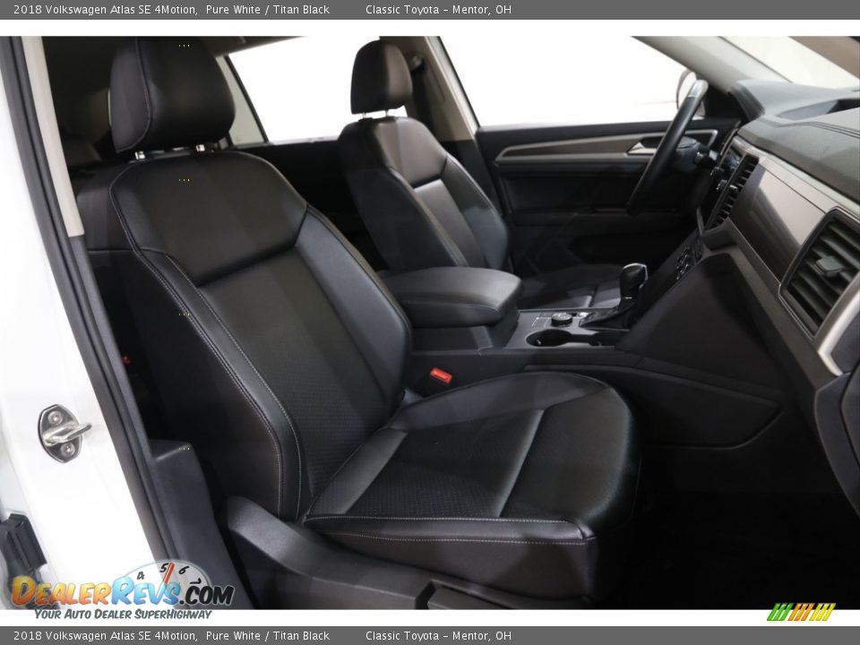 2018 Volkswagen Atlas SE 4Motion Pure White / Titan Black Photo #13