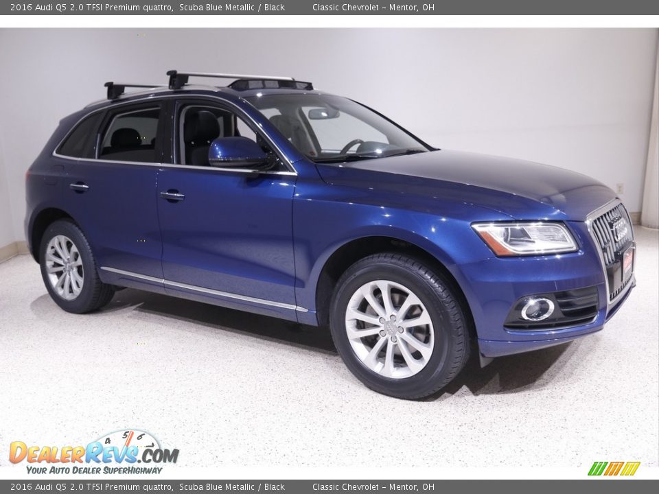 2016 Audi Q5 2.0 TFSI Premium quattro Scuba Blue Metallic / Black Photo #1