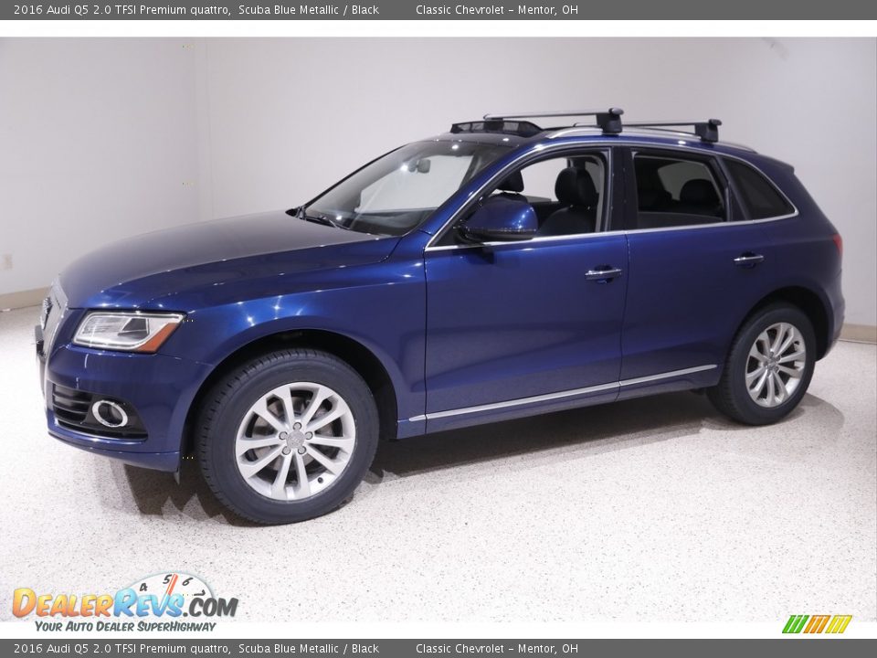 2016 Audi Q5 2.0 TFSI Premium quattro Scuba Blue Metallic / Black Photo #3