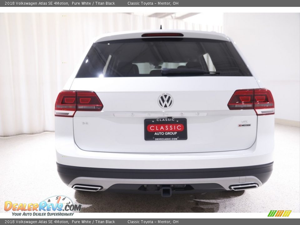 2018 Volkswagen Atlas SE 4Motion Pure White / Titan Black Photo #17