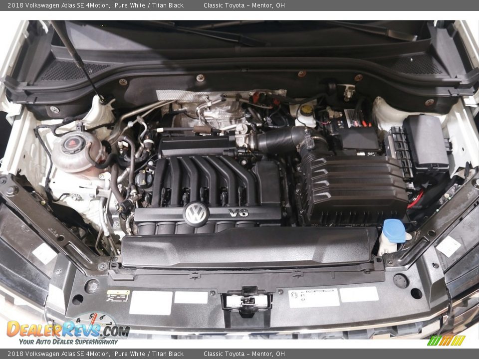 2018 Volkswagen Atlas SE 4Motion Pure White / Titan Black Photo #18