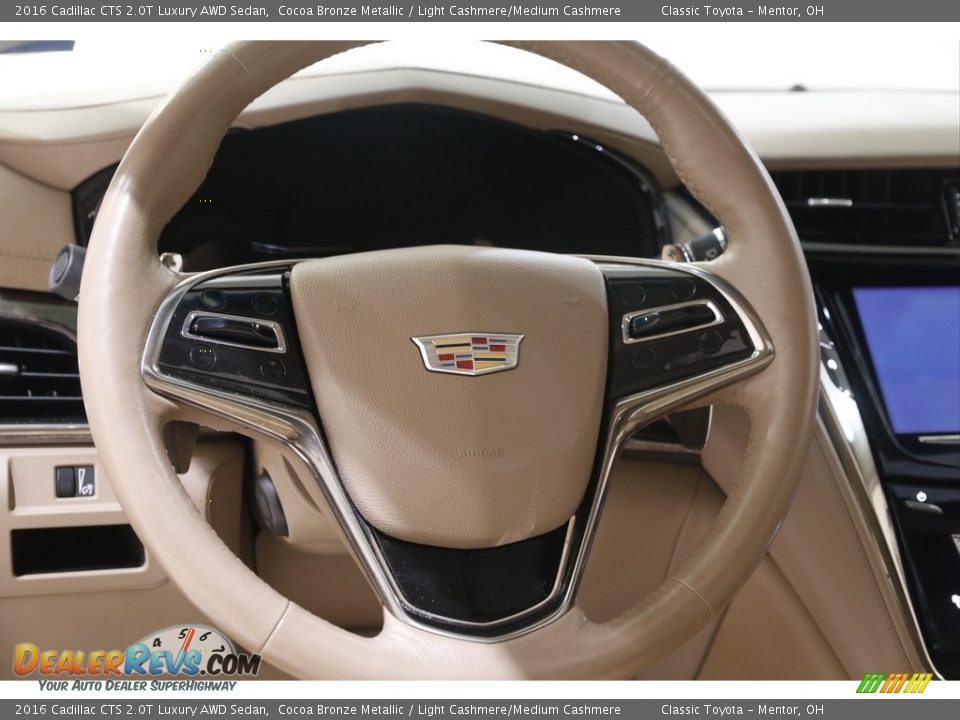 2016 Cadillac CTS 2.0T Luxury AWD Sedan Cocoa Bronze Metallic / Light Cashmere/Medium Cashmere Photo #7
