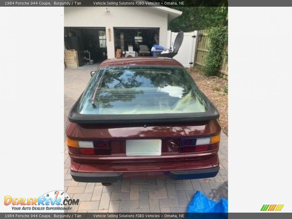 1984 Porsche 944 Coupe Burgundy / Tan Photo #7