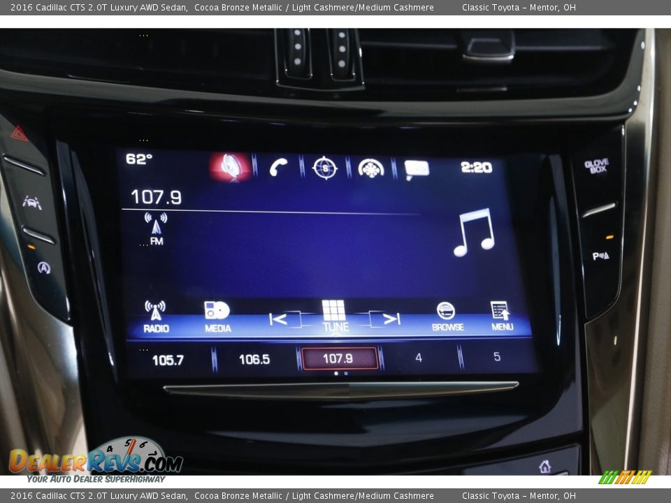 2016 Cadillac CTS 2.0T Luxury AWD Sedan Cocoa Bronze Metallic / Light Cashmere/Medium Cashmere Photo #10
