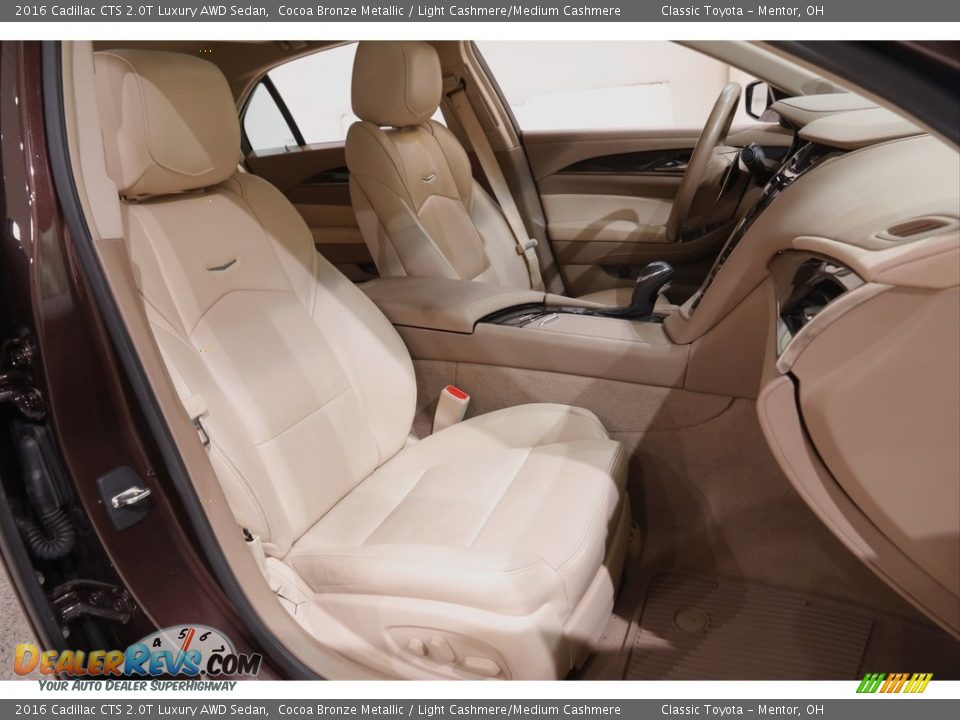 2016 Cadillac CTS 2.0T Luxury AWD Sedan Cocoa Bronze Metallic / Light Cashmere/Medium Cashmere Photo #16