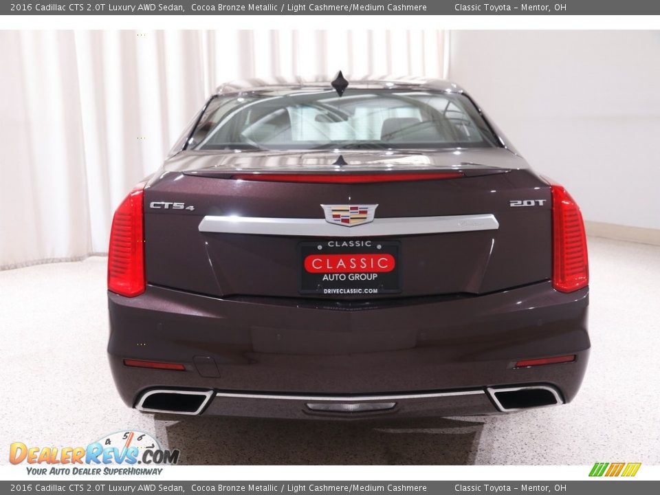 2016 Cadillac CTS 2.0T Luxury AWD Sedan Cocoa Bronze Metallic / Light Cashmere/Medium Cashmere Photo #19