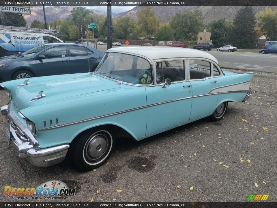 1957 Chevrolet 210 4 Door Larkspur Blue / Blue Photo #1