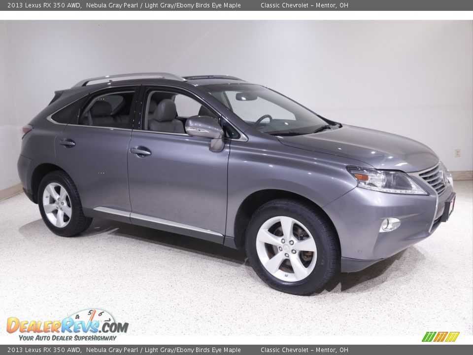 2013 Lexus RX 350 AWD Nebula Gray Pearl / Light Gray/Ebony Birds Eye Maple Photo #1