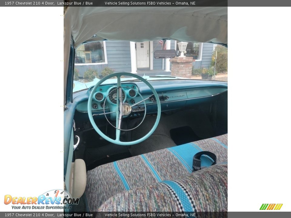 1957 Chevrolet 210 4 Door Larkspur Blue / Blue Photo #4