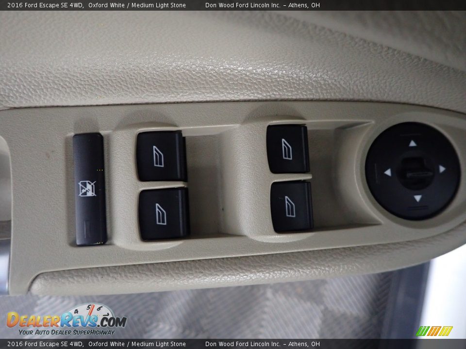 2016 Ford Escape SE 4WD Oxford White / Medium Light Stone Photo #22