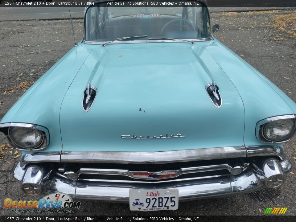1957 Chevrolet 210 4 Door Larkspur Blue / Blue Photo #6