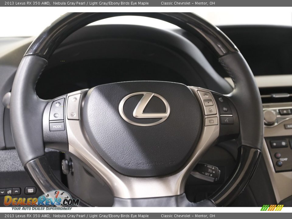 2013 Lexus RX 350 AWD Nebula Gray Pearl / Light Gray/Ebony Birds Eye Maple Photo #7