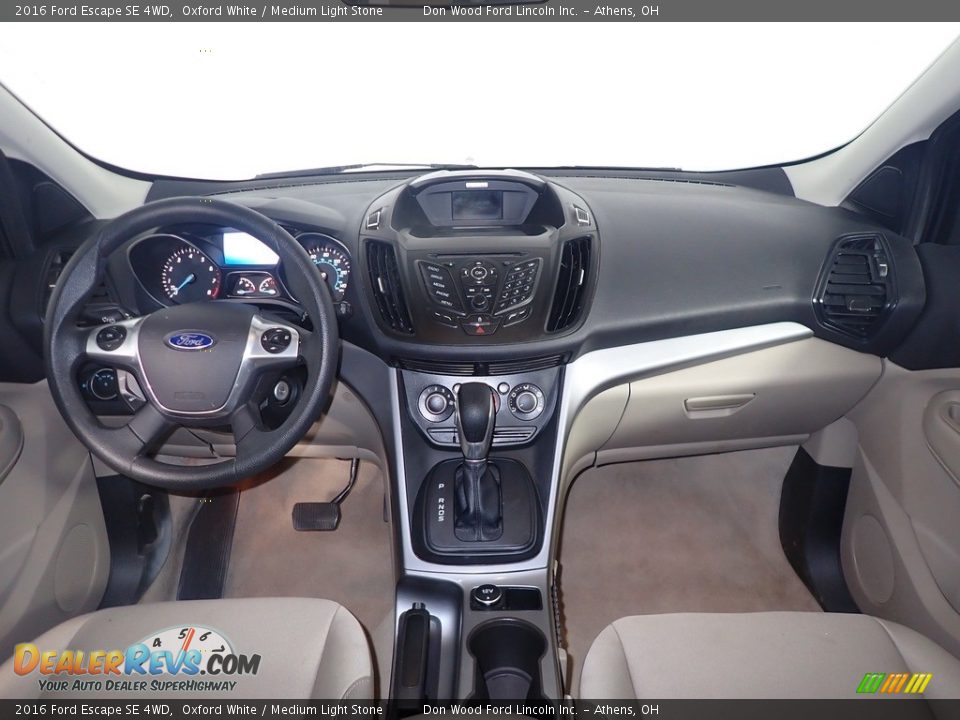 2016 Ford Escape SE 4WD Oxford White / Medium Light Stone Photo #25