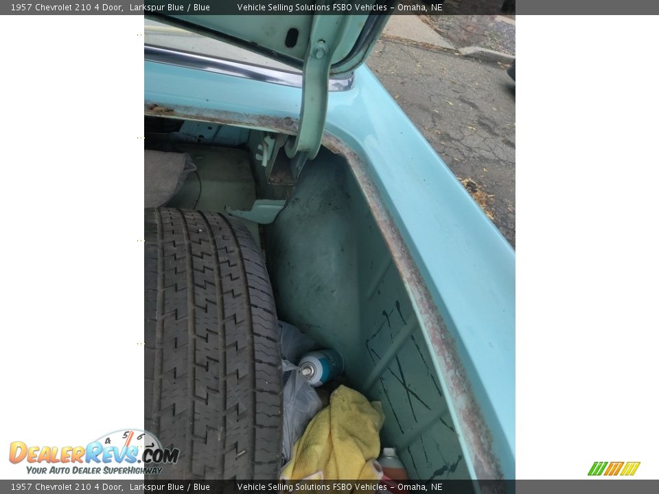 1957 Chevrolet 210 4 Door Larkspur Blue / Blue Photo #11