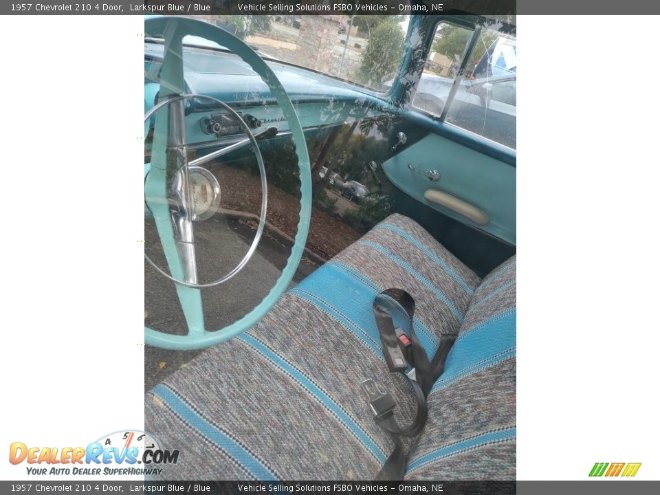 1957 Chevrolet 210 4 Door Larkspur Blue / Blue Photo #16