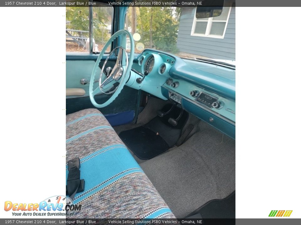 1957 Chevrolet 210 4 Door Larkspur Blue / Blue Photo #18