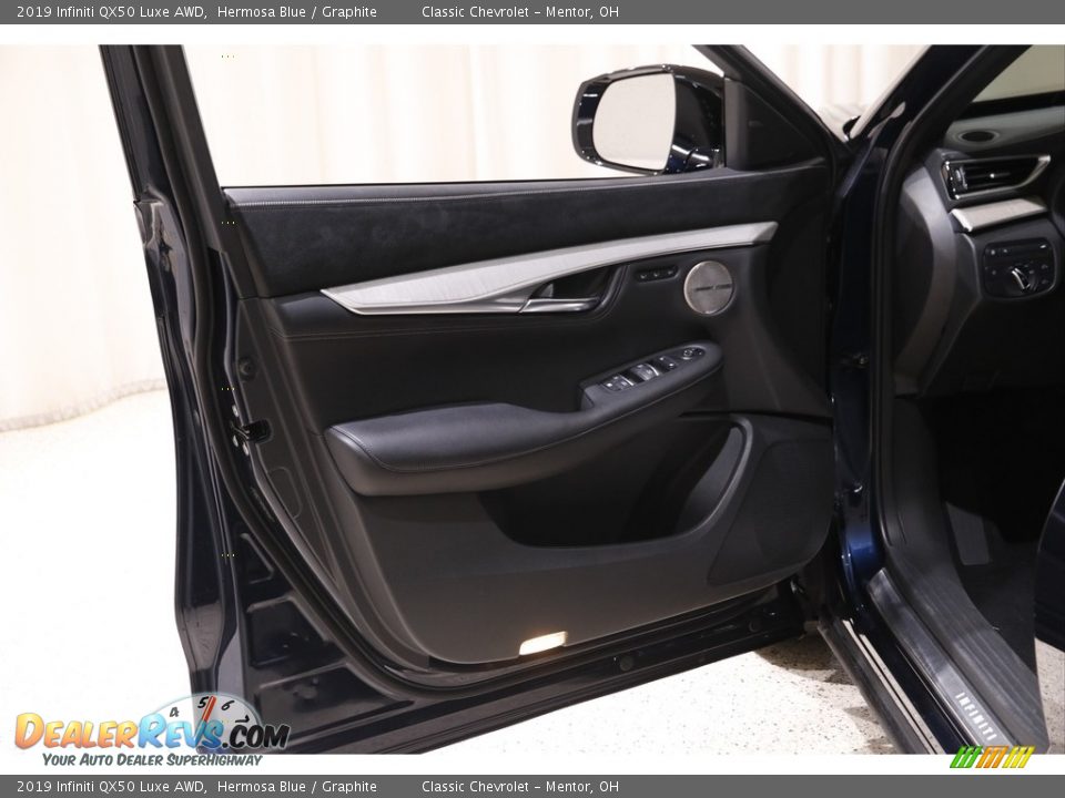 2019 Infiniti QX50 Luxe AWD Hermosa Blue / Graphite Photo #4