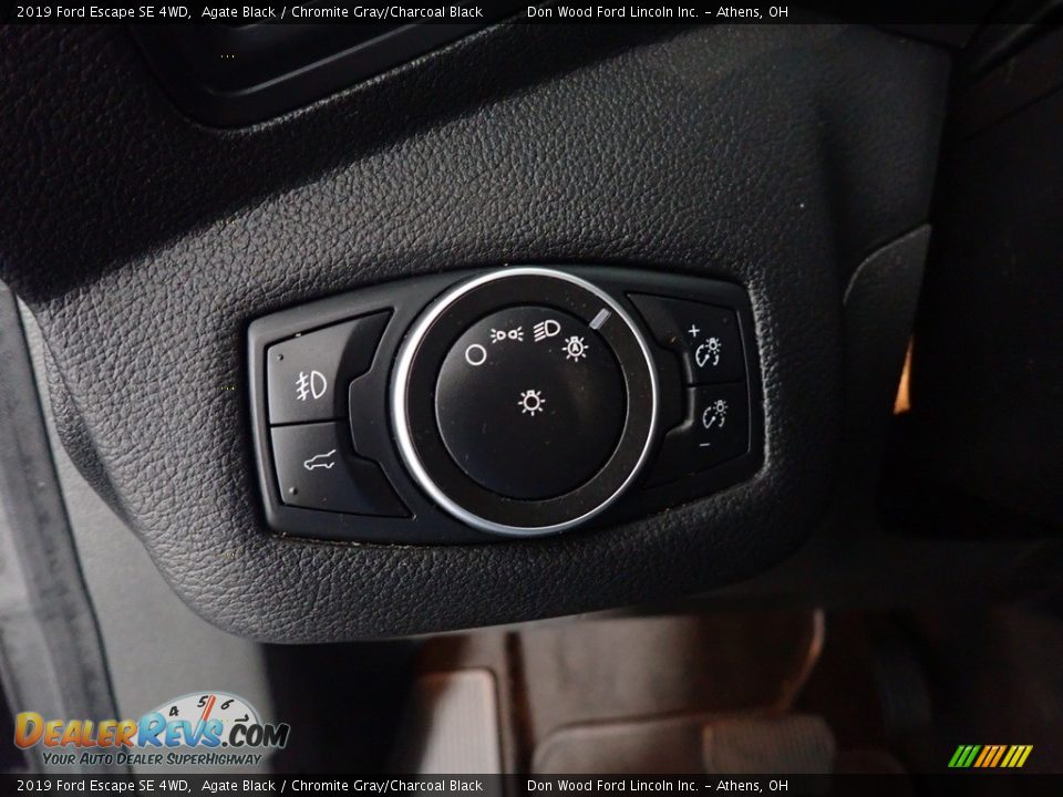 2019 Ford Escape SE 4WD Agate Black / Chromite Gray/Charcoal Black Photo #32