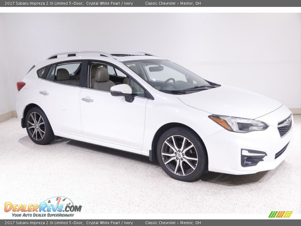 Crystal White Pearl 2017 Subaru Impreza 2.0i Limited 5-Door Photo #1