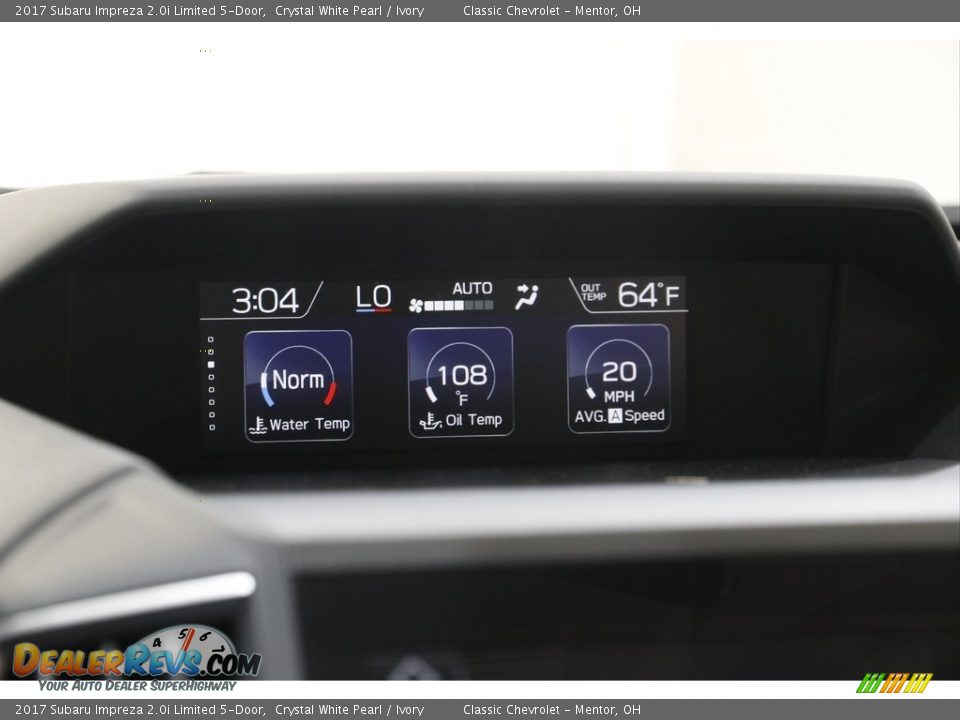 Controls of 2017 Subaru Impreza 2.0i Limited 5-Door Photo #12